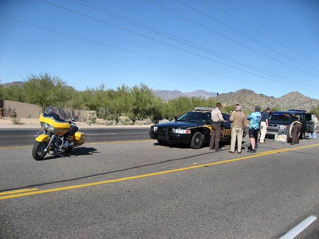 Setup In Middle of Road