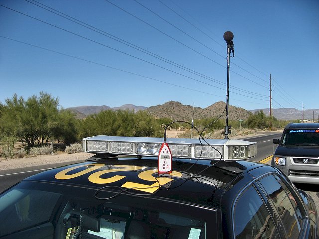 Noise Meter on Car