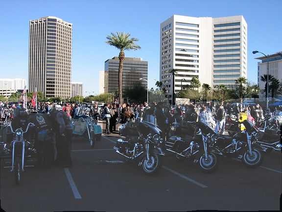 Bikes and The Phoenix Skyline