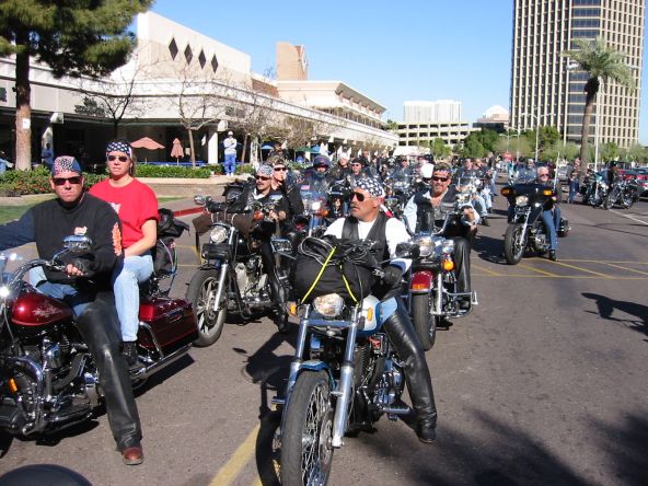 Riders Ready To Leave