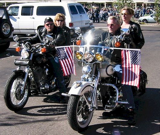 Riders Ready To Leave