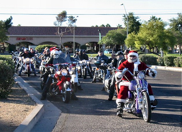 Santa On A Motorcycle?