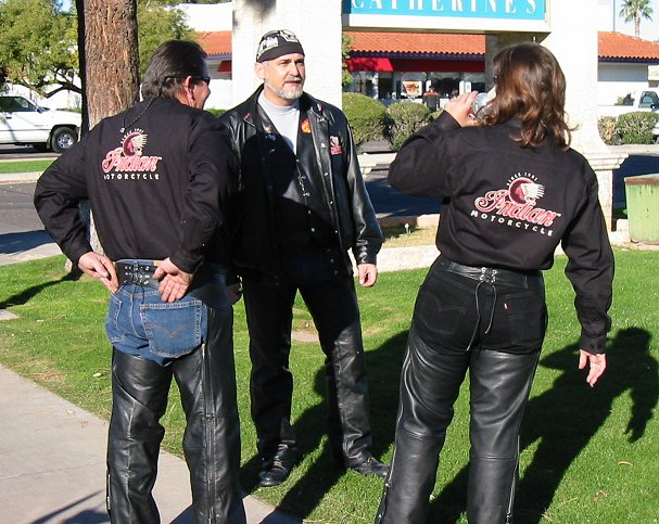 Indian Riders Waiting To Ride