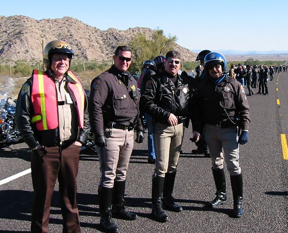 Some Of The Officers That Cleared The Way, Great Job!