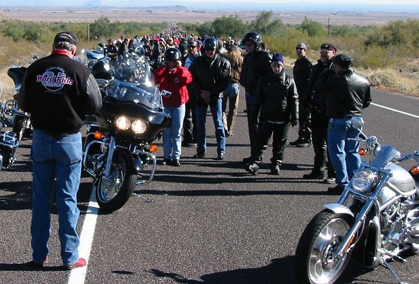 Wide Shot of the Line