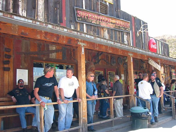 Riders In Front Of The Saloon
