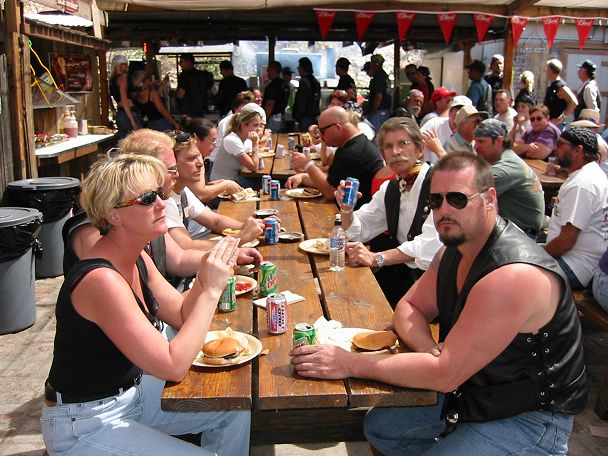 Riders Eating Lunch