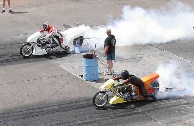 Drag Bikes From Above