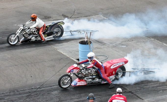 Drag Bikes From Above