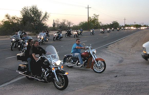 Riders Coming Into Rawhide