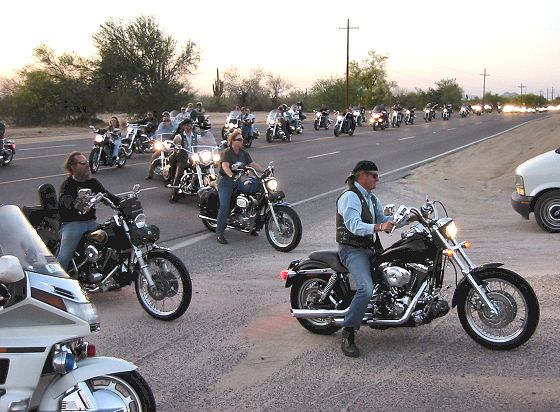 Riders Coming Into Rawhide