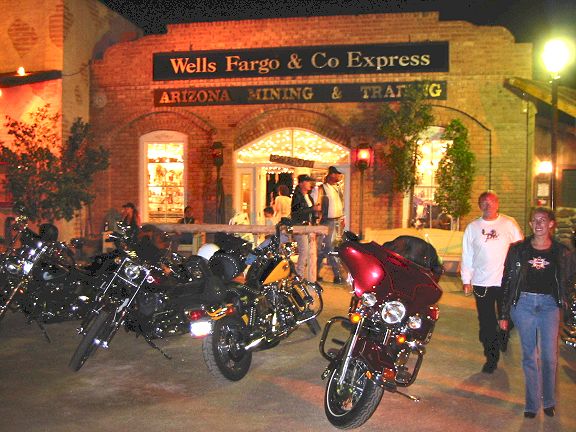 Riders Gathered Around The Bank