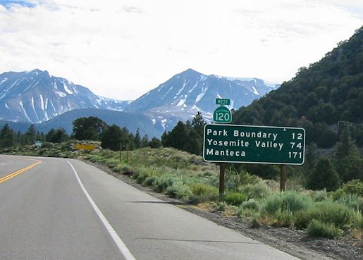On The Road To Yosemite National Park