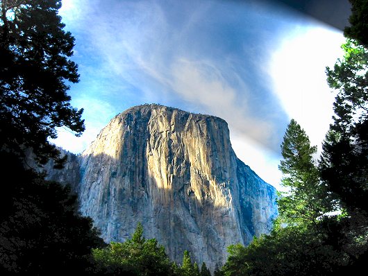 One Of The Shear Mountains In Yosemite Valley