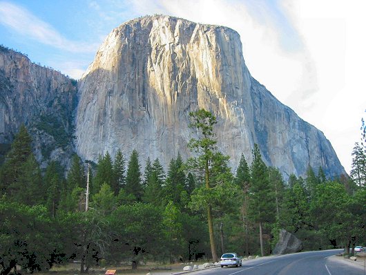 One Of The Shear Mountains In Yosemite Valley