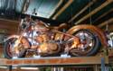 A Full Sized Harley Carved Out of Wood