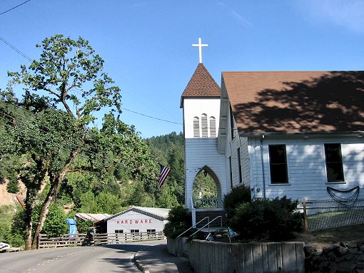 A Church In The Town Of Cazadero