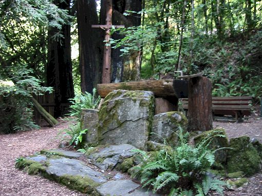 The Alter At St. Colema's in Cazadero.