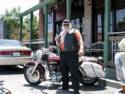 This is a rider that we met in Geyserville. The name on his vest was Santa.