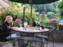 Mrs. Cyclerides at our Table in Occidental.