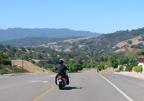 Riding Out of Solvang