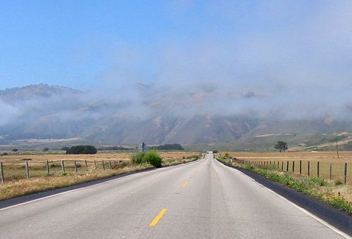 The Long Straight Part of Hwy 1 Before the Twisties