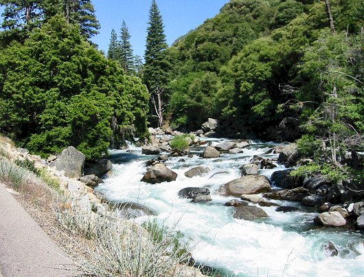 The Beautiful Stream That Runs Next To The Road At Bottom of the Canyon