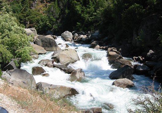 The Beautiful Stream That Runs Next To The Road At Bottom of the Canyon