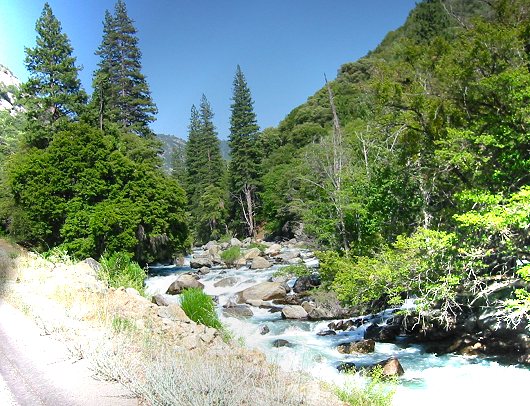 The Beautiful Stream That Runs Next To The Road At Bottom of the Canyon