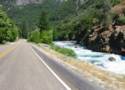 The Beautiful Stream That Runs Next To The Road At Bottom of the Canyon