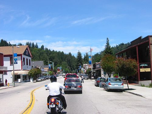 Small Town Of Ben Lomond In The Redwoods