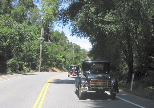 Model A Ford Doing The Twisties