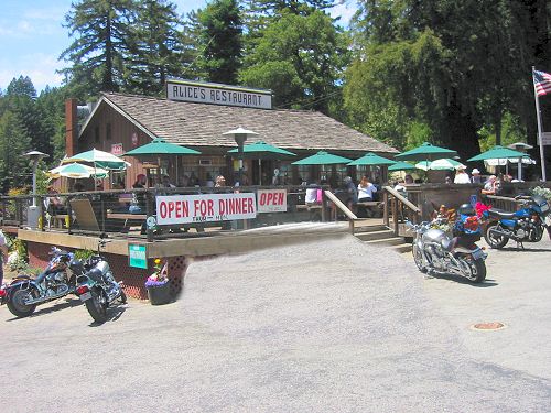 Alice's Restaurant at the Junction of Hwy 35 and Turnoff to Half Moon Bay