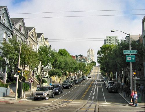 A Typical Street In San Francisco