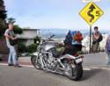 At the Top of Lombard Street -The Crookedest Street In America