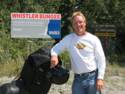 Me at the Whistler Bungee Sign After the Jumps
