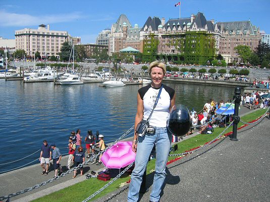 Mrs. C. in a Tourist Pose