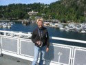Mrs. C. on the Ferry 