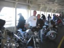 The Bikes Lined up on the Ferry