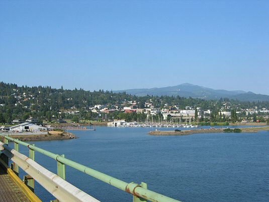 City of Hood River From Bridge