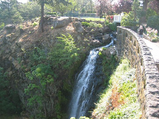 Falls  from Historic Columbia Gorge Hotel
