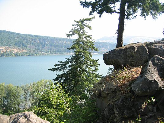 View of Columbia from Historic Columbia Gorge Hotel