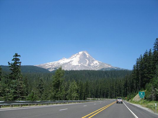 Beautiful View of Mt. Hood From Hwy. 35