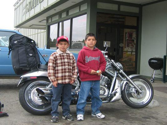 Youngsters We Met at The Market in Manchester, CA
