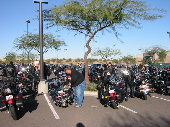 Bikes in Parking Lot