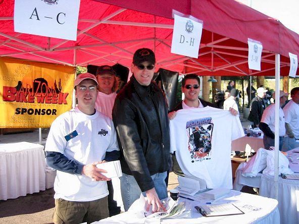 The Volunteers at the Signup Table