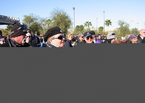 Riders Listening To Announcements