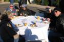 Enjoying  Breakfast