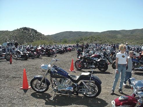 Hundreds Of Motorcycles Here
