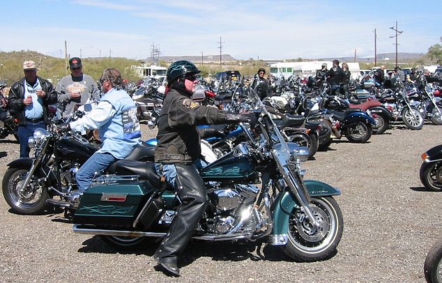 Riders coming in.